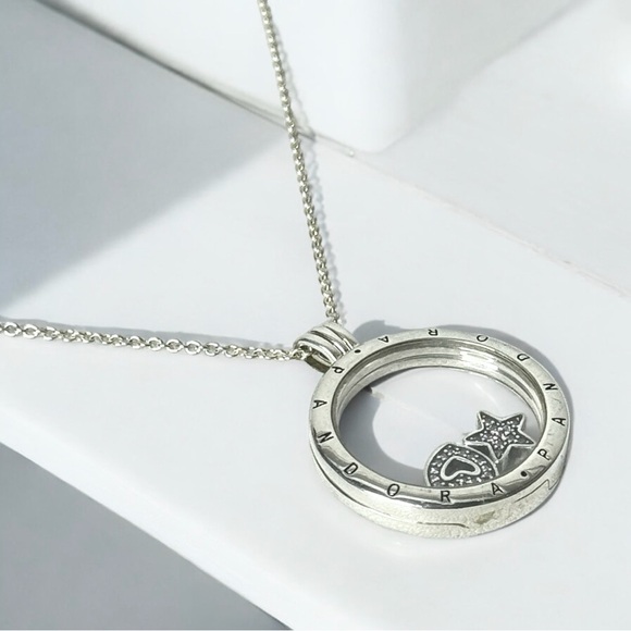 Retired Pandora Petite Memories Large Floating Locket & 2 Petite Charms - Picture 14 of 16